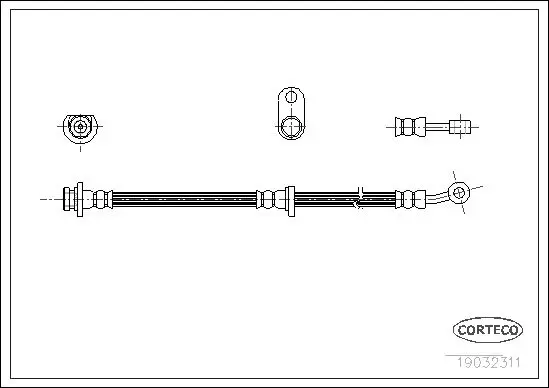 Handler.Part Brake hose CORTECO 19032311 1