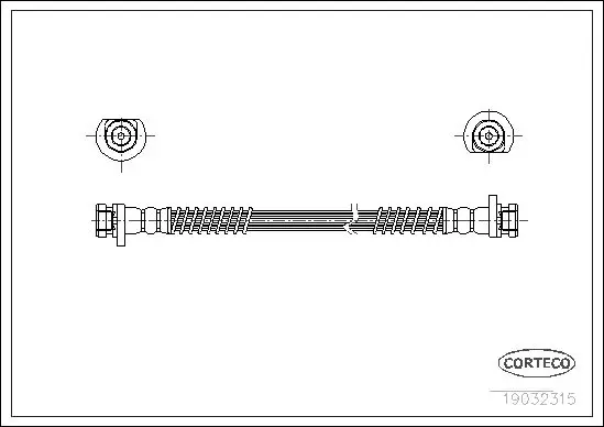 Handler.Part Brake hose CORTECO 19032315 1