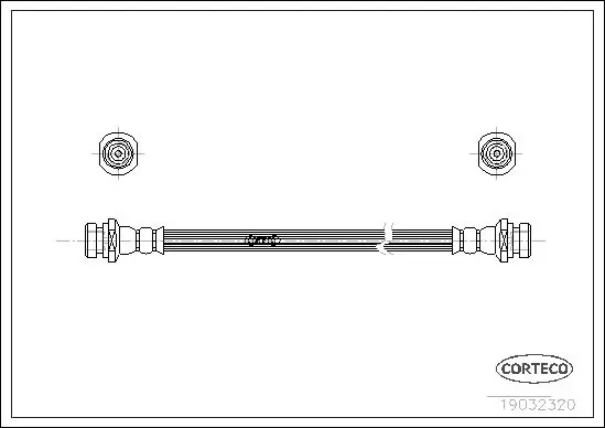 Handler.Part Brake hose CORTECO 19032320 1