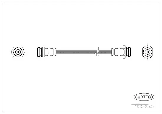 Handler.Part Brake hose CORTECO 19032334 1