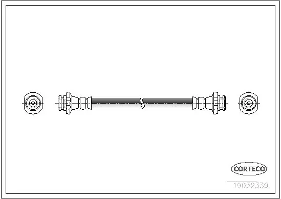 Handler.Part Brake hose CORTECO 19032339 1