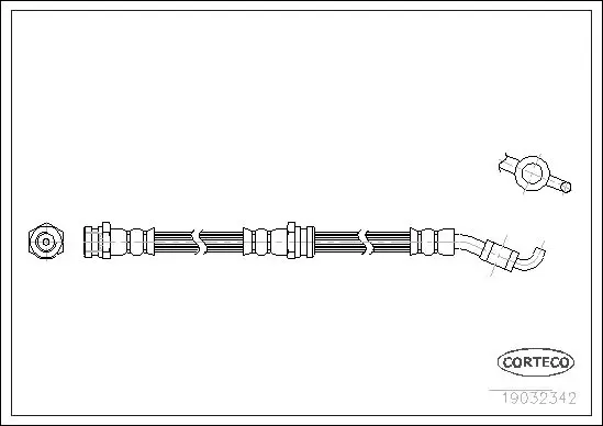 Handler.Part Brake hose CORTECO 19032342 1