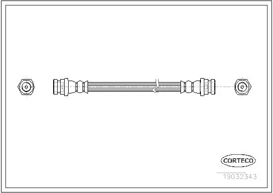 Handler.Part Brake hose CORTECO 19032343 1