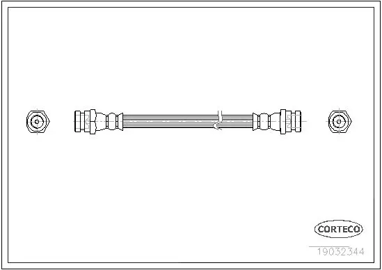 Handler.Part Brake hose CORTECO 19032344 1