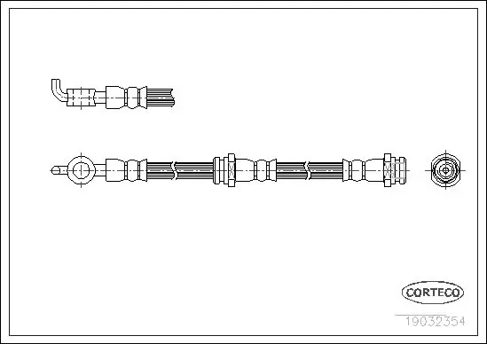 Handler.Part Brake hose CORTECO 19032354 1