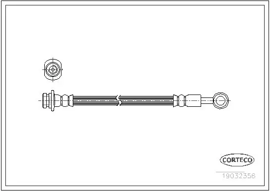 Handler.Part Brake hose CORTECO 19032356 1