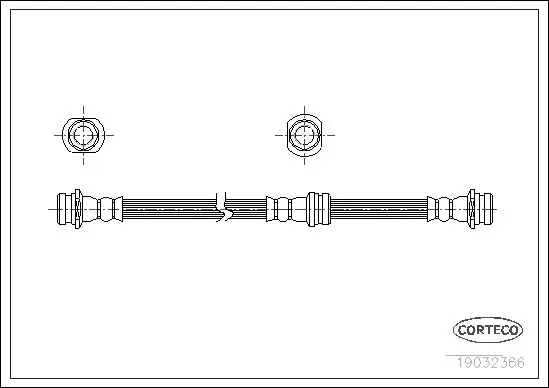 Handler.Part Brake hose CORTECO 19032366 1