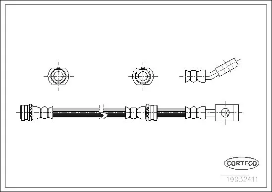 Handler.Part Brake hose CORTECO 19032411 1