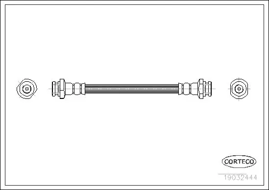 Handler.Part Brake hose CORTECO 19032444 1