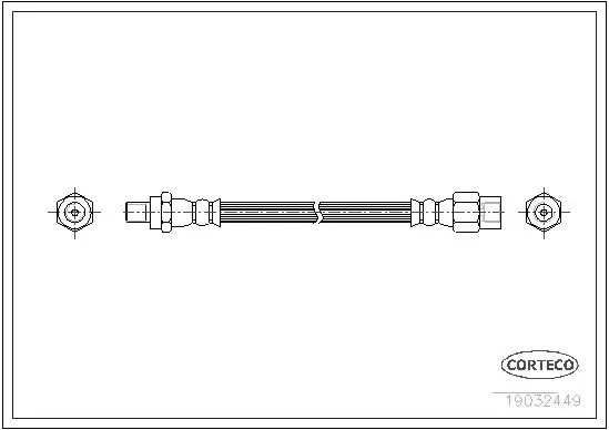 Handler.Part Brake hose CORTECO 19032449 1