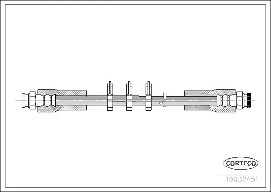 Handler.Part Brake hose CORTECO 19032451 1