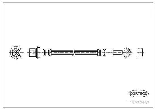 Handler.Part Brake hose CORTECO 19032452 1