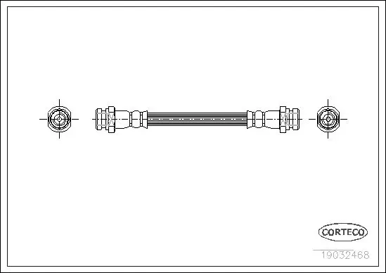 Handler.Part Brake hose CORTECO 19032468 1