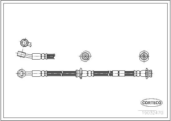 Handler.Part Brake hose CORTECO 19032470 1