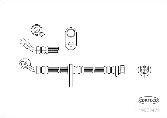 Handler.Part Brake hose CORTECO 19032472 1