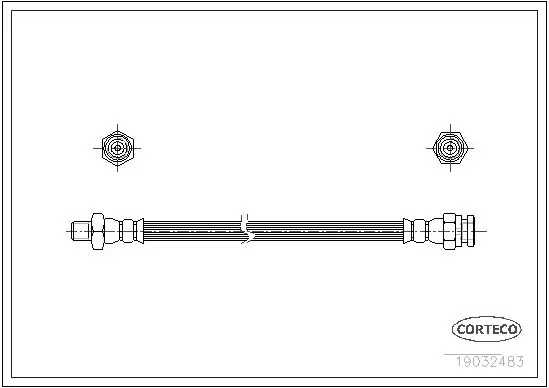 Handler.Part Brake hose CORTECO 19032483 1