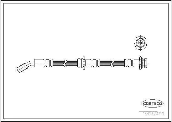 Handler.Part Brake hose CORTECO 19032490 1