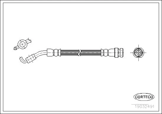 Handler.Part Brake hose CORTECO 19032491 1