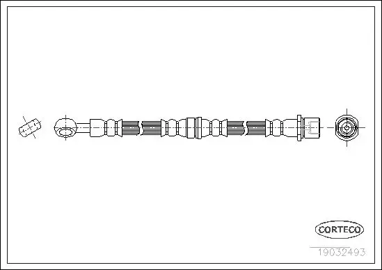 Handler.Part Brake hose CORTECO 19032493 1