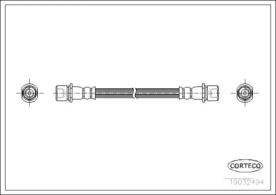 Handler.Part Brake hose CORTECO 19032494 1