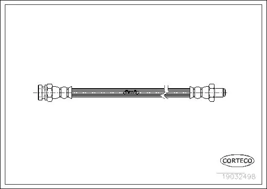 Handler.Part Brake hose CORTECO 19032498 1