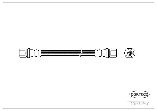 Handler.Part Brake hose CORTECO 19032501 1