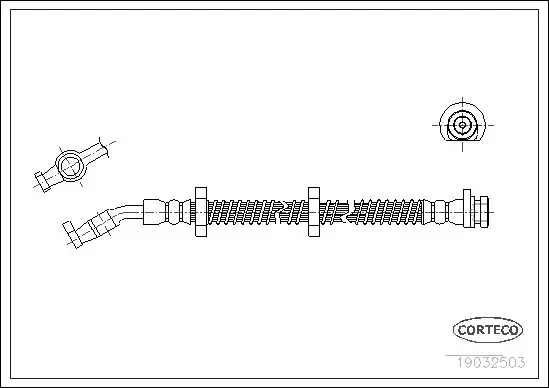 Handler.Part Brake hose CORTECO 19032503 1