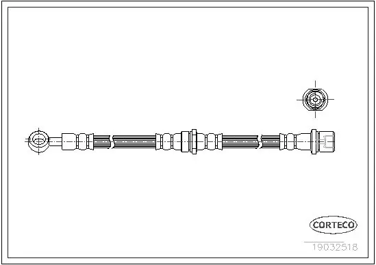 Handler.Part Brake hose CORTECO 19032518 1