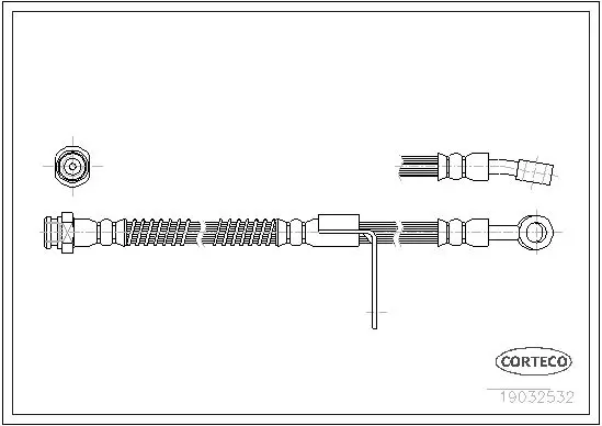 Handler.Part Brake hose CORTECO 19032532 1