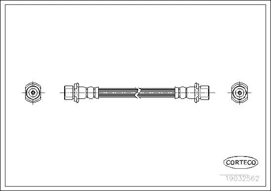 Handler.Part Brake hose CORTECO 19032562 1