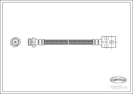 Handler.Part Brake hose CORTECO 19032578 1