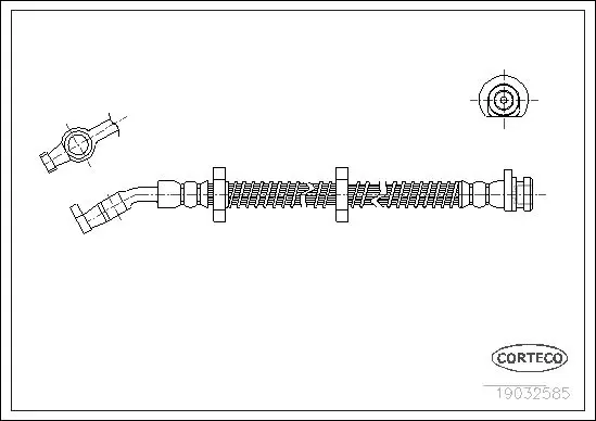 Handler.Part Brake hose CORTECO 19032585 1