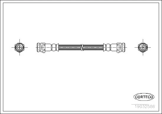 Handler.Part Brake hose CORTECO 19032586 1