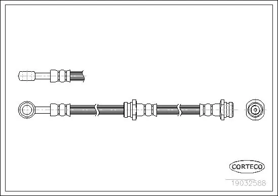 Handler.Part Brake hose CORTECO 19032588 1