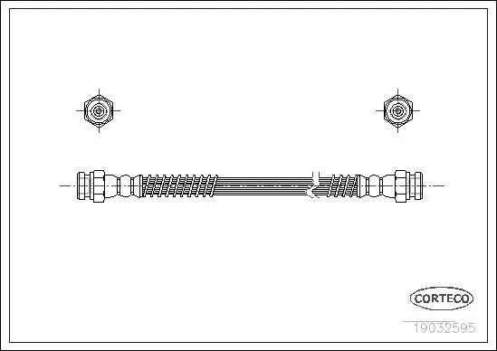 Handler.Part Brake hose CORTECO 19032595 1