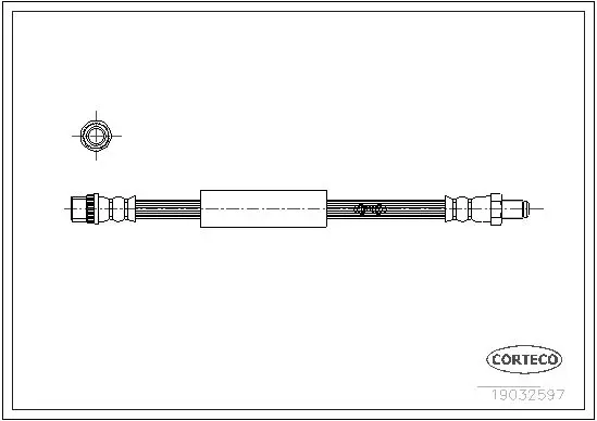 Handler.Part Brake hose CORTECO 19032597 1