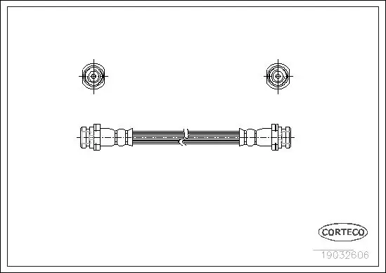 Handler.Part Brake hose CORTECO 19032606 1