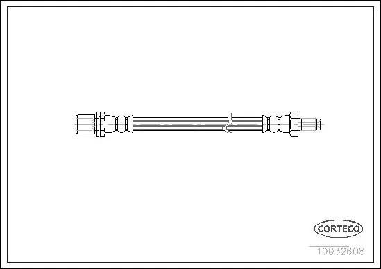 Handler.Part Brake hose CORTECO 19032608 1