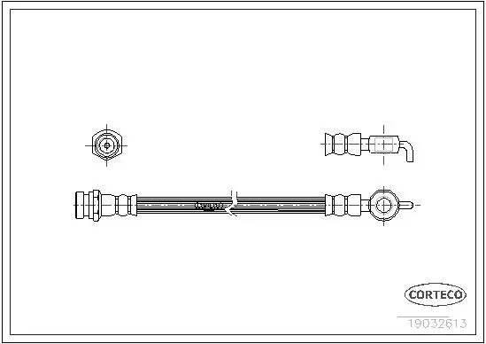 Handler.Part Brake hose CORTECO 19032613 1