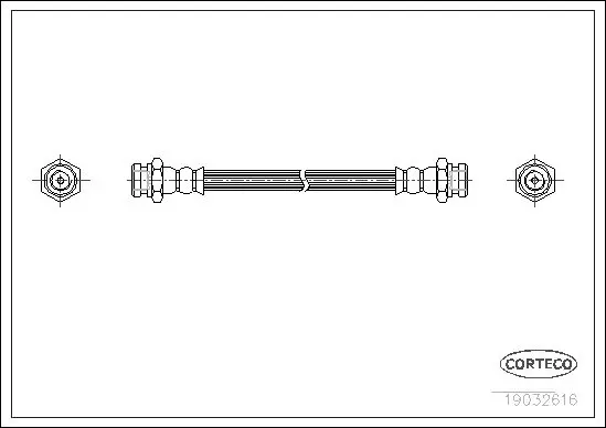 Handler.Part Brake hose CORTECO 19032616 1