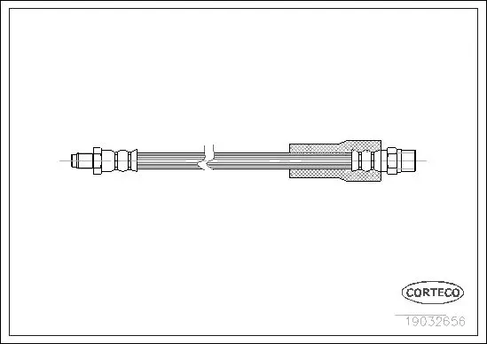 Handler.Part Brake hose CORTECO 19032656 1