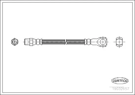 Handler.Part Brake hose CORTECO 19032657 1