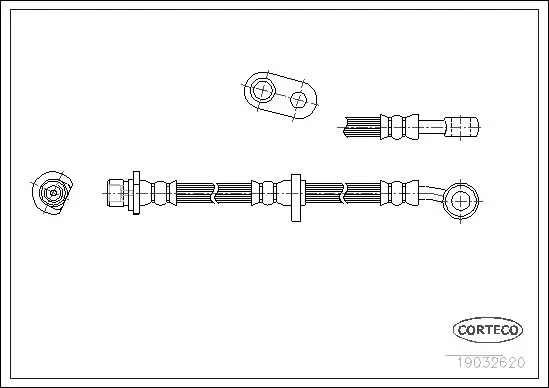 Handler.Part Brake hose CORTECO 19032670 1