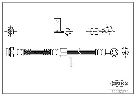 Handler.Part Brake hose CORTECO 19032677 1