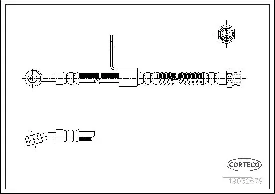 Handler.Part Brake hose CORTECO 19032679 1