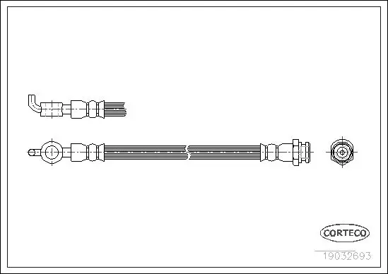 Handler.Part Brake hose CORTECO 19032693 1