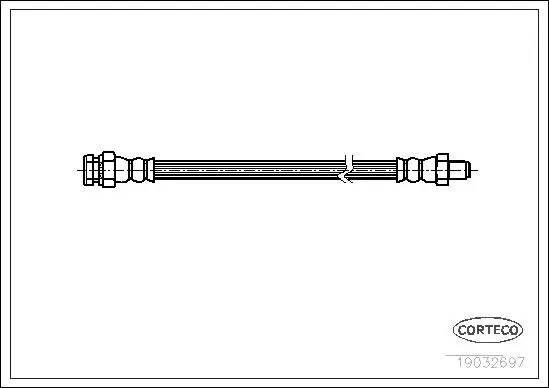 Handler.Part Brake hose CORTECO 19032697 1