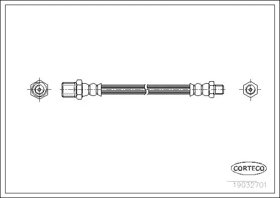 Handler.Part Brake hose CORTECO 19032701 1