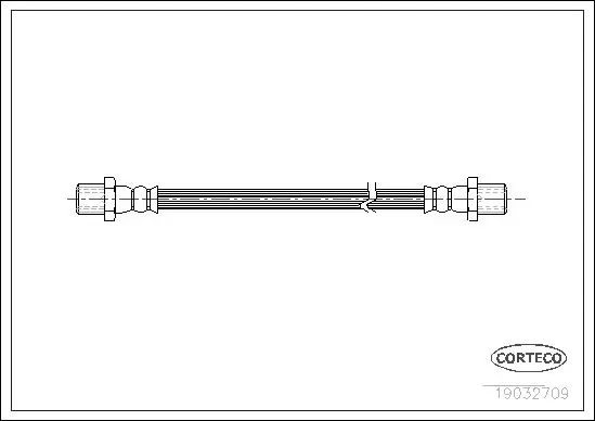 Handler.Part Brake hose CORTECO 19032709 1