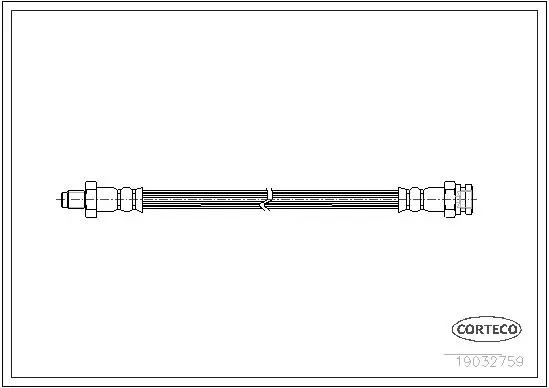 Handler.Part Brake hose CORTECO 19032759 1